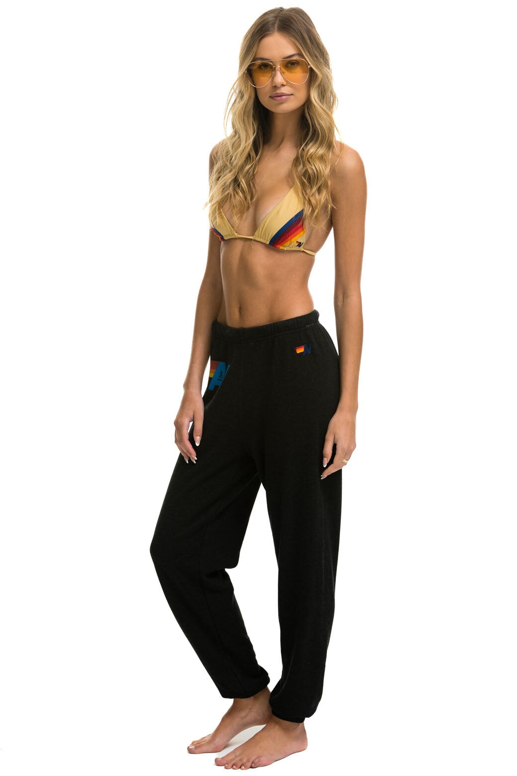 LOGO SWEATPANTS - BLACK - Image 4