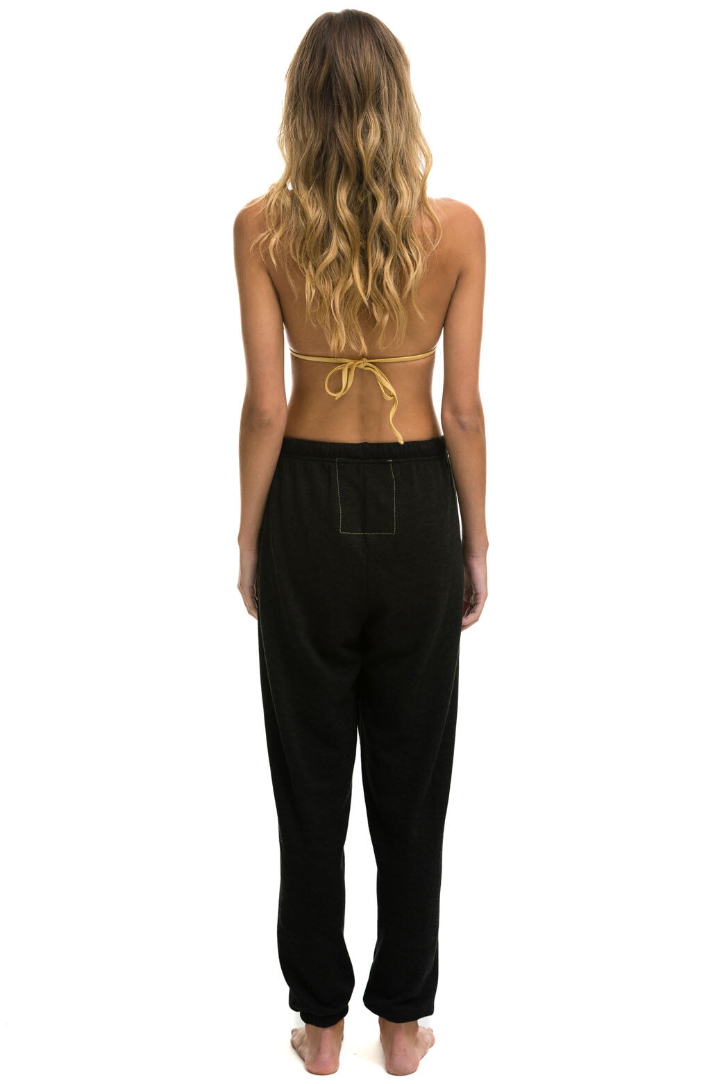LOGO SWEATPANTS - BLACK - Image 3