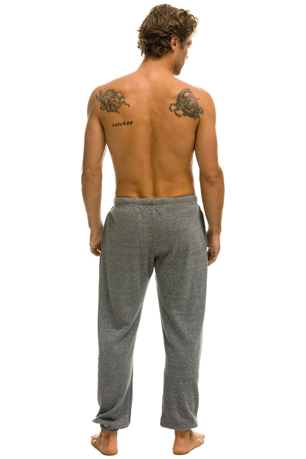 LOGO SWEATPANTS - HEATHER GREY - Image 5