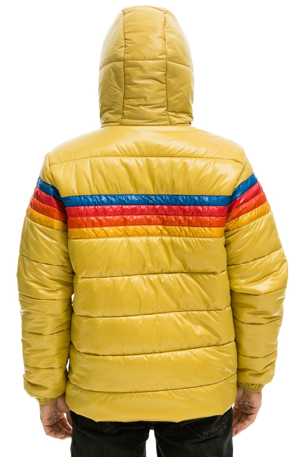 4 STRIPE LUXE TREKKER JACKET - GLOSSY KHAKI - Image 3
