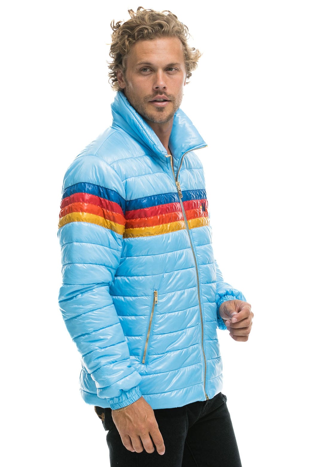 4 STRIPE TRAVELER JACKET - GLOSSY SKY - Image 2