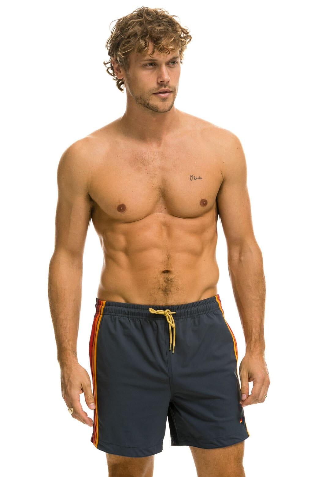 MEN'S 5 STRIPE FLEX SHORTS - TITANIUM - Image 5