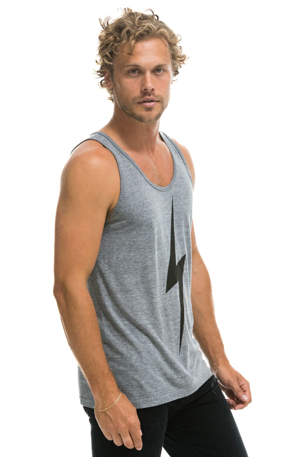 MEN'S BOLT TANK - HEATHER GREY - Image 3
