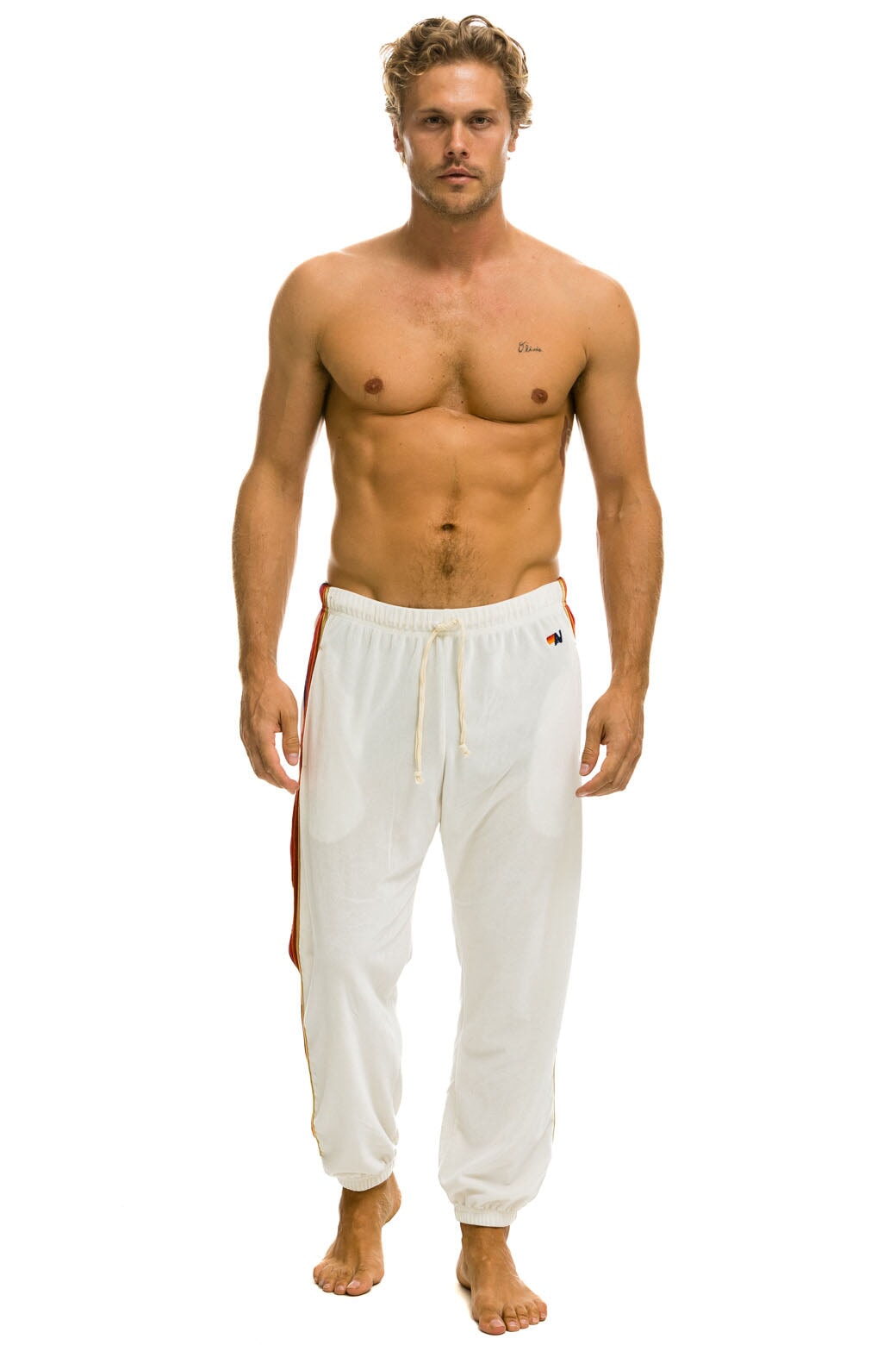 CLASSIC VELVET SWEATPANTS - WHITE - Image 2