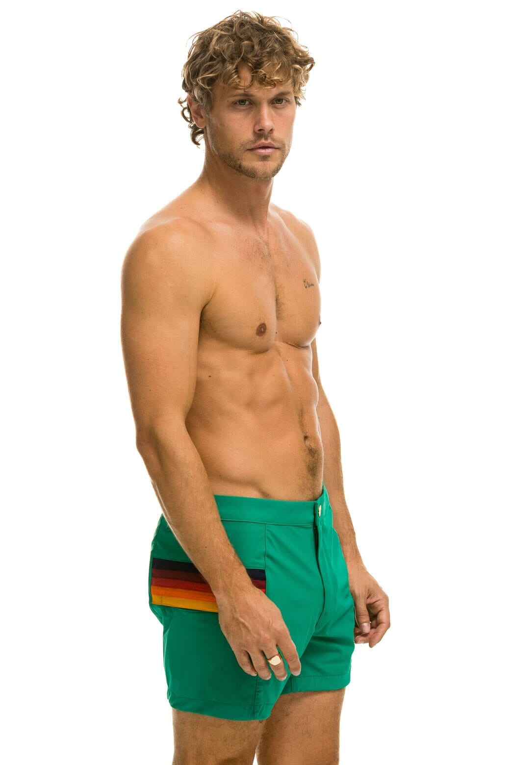 MEN'S HORIZONTAL 5 STRIPE FLEX SHORTS - AMAZON - Image 3