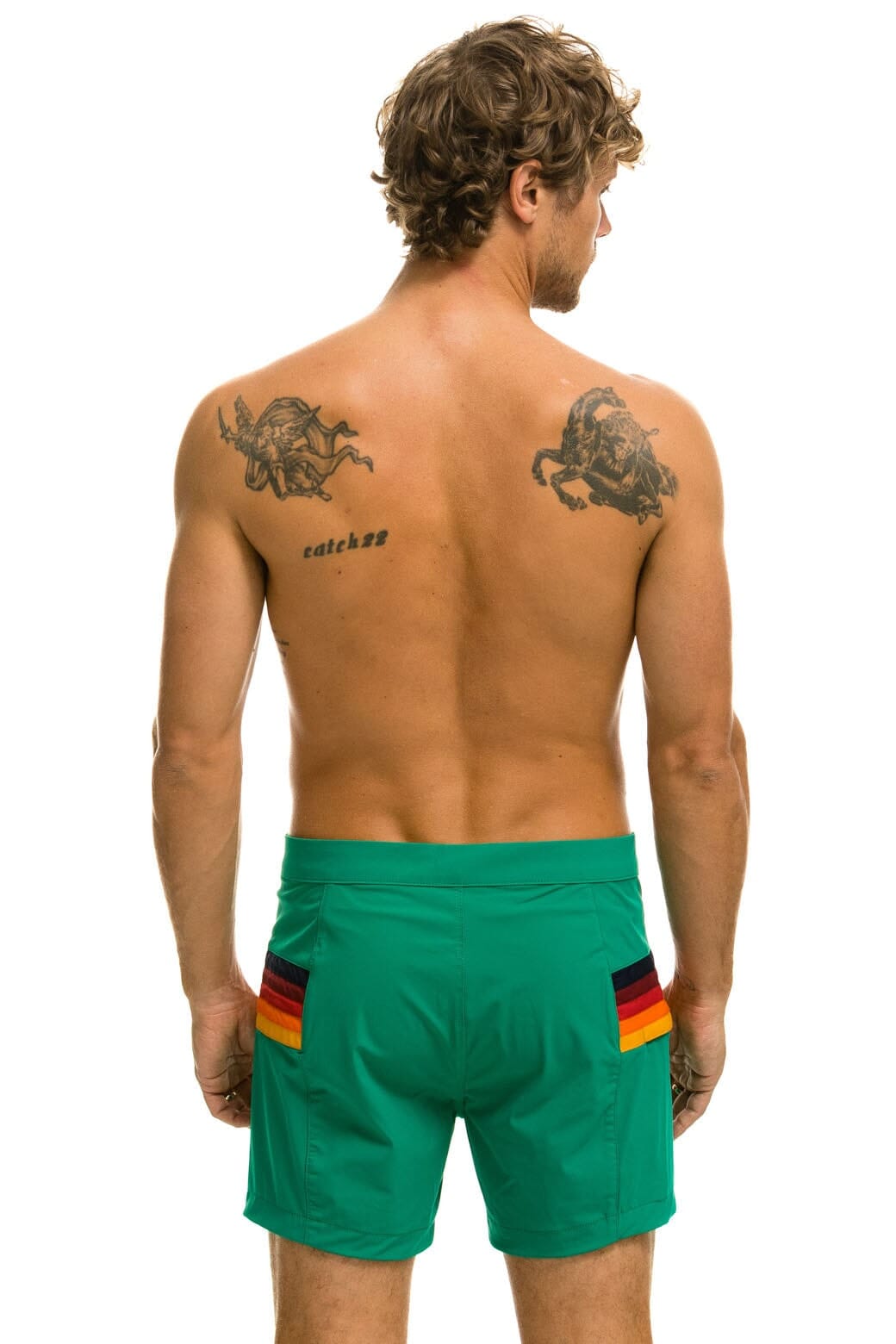 MEN'S HORIZONTAL 5 STRIPE FLEX SHORTS - AMAZON - Image 4