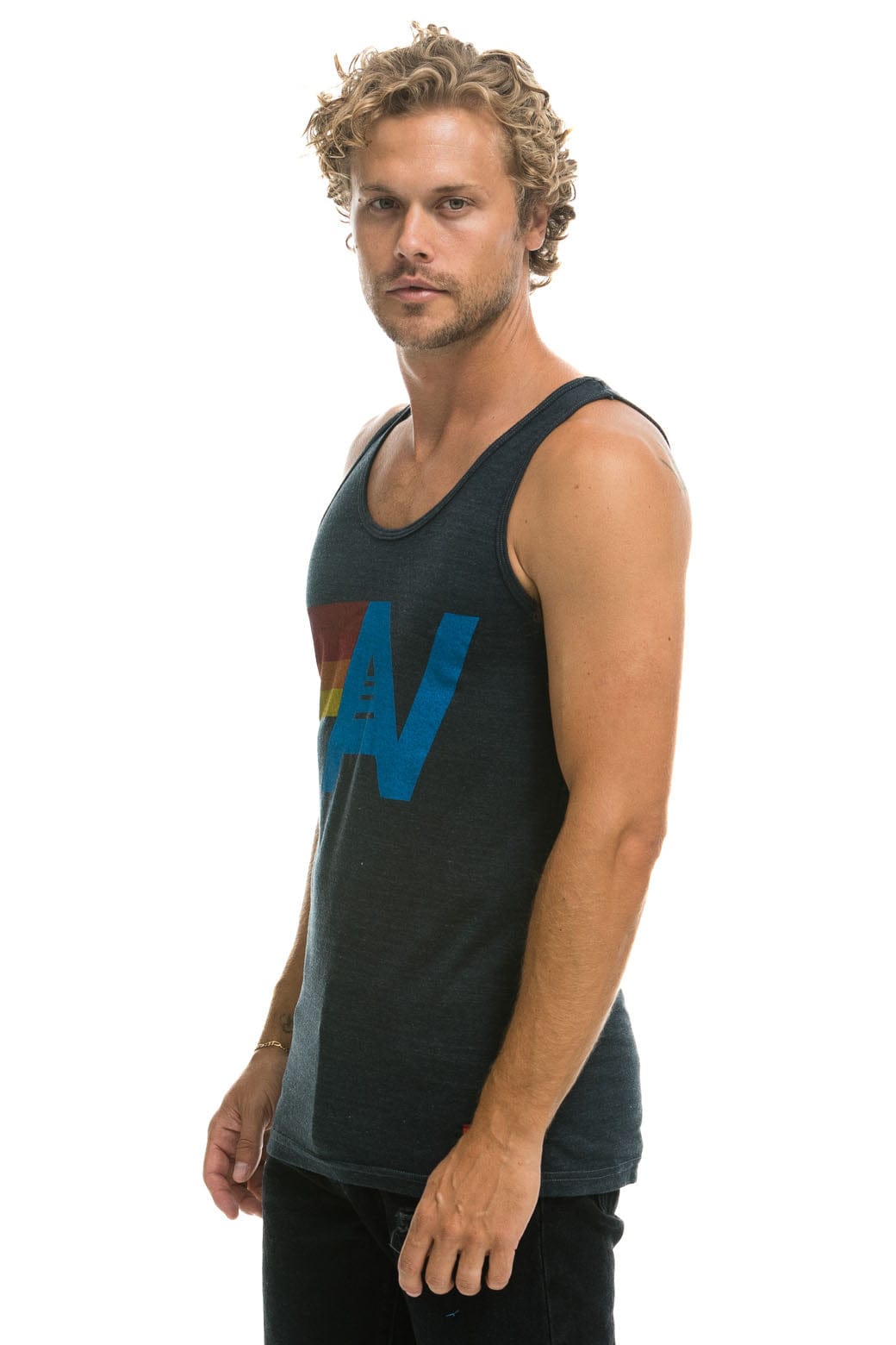 MEN'S LOGO TANK - CHARCOAL - Image 3