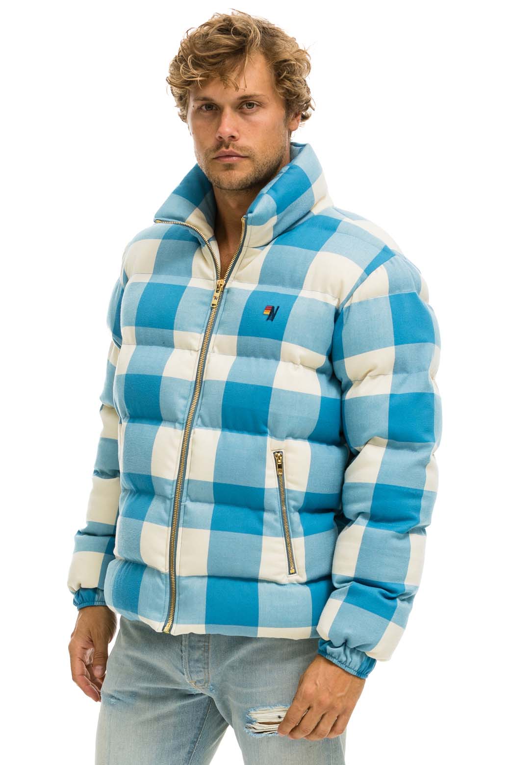 UNISEX PLAID TRAVELER JACKET - SKY PLAID - Image 6