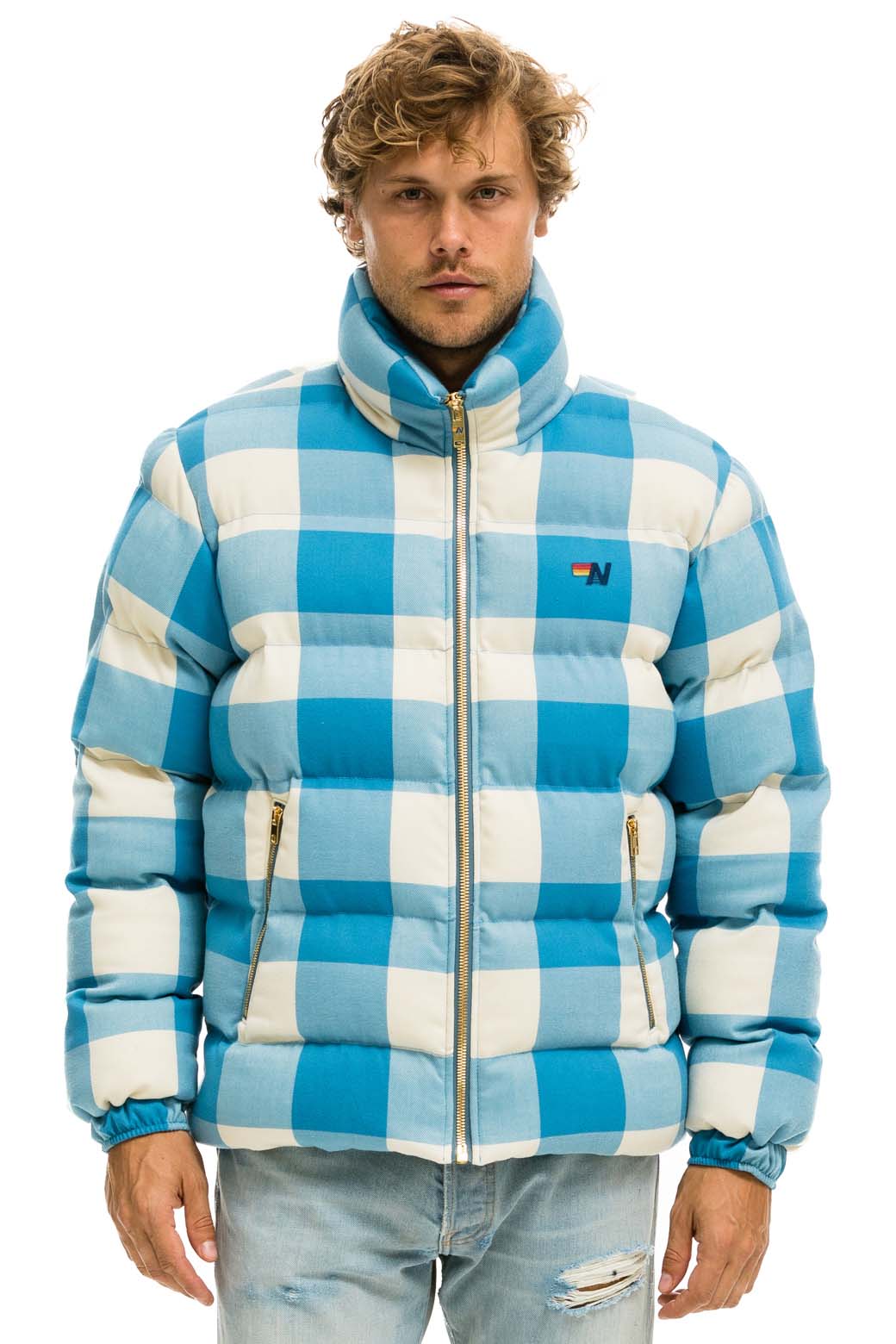 UNISEX PLAID TRAVELER JACKET - SKY PLAID - Image 2