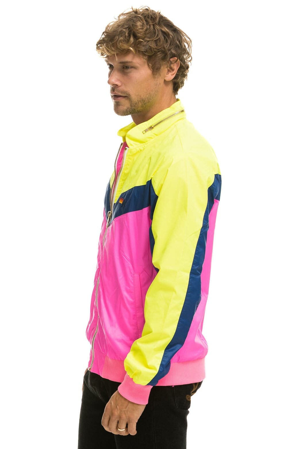 MEN'S WINDBREAKER JACKET - NEON PINK - Image 4