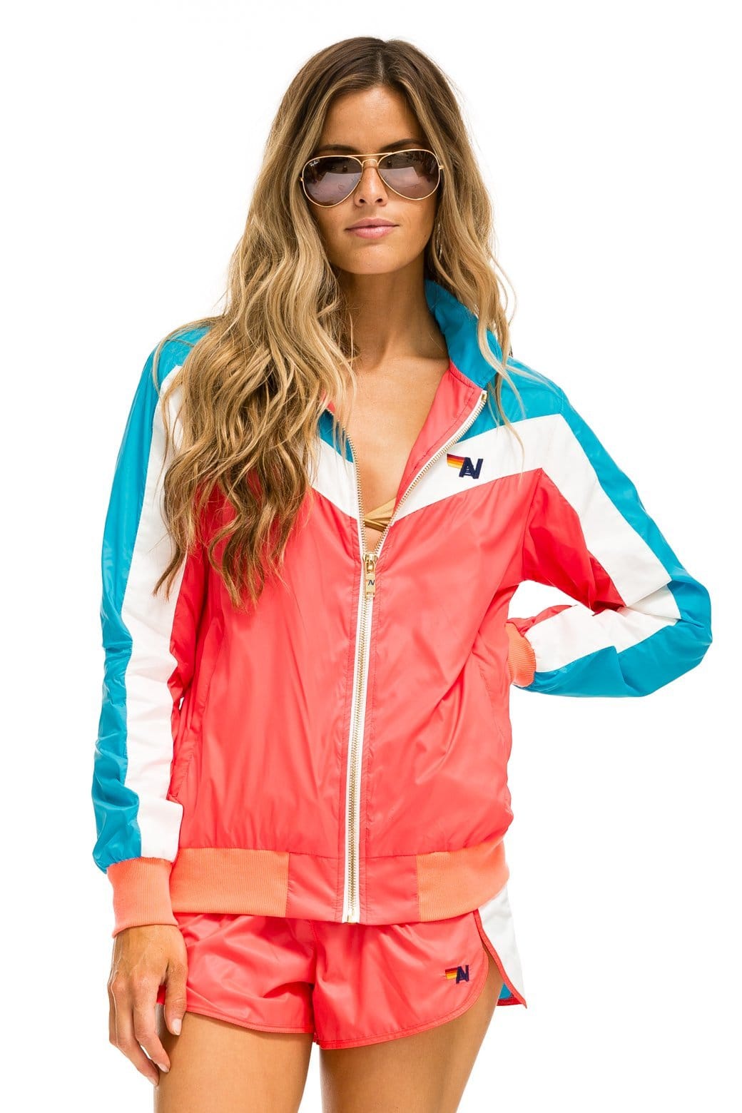 NEW WOMEN'S ULTRA LIGHT JOGGER SHORTS - NEON RED - Image 4