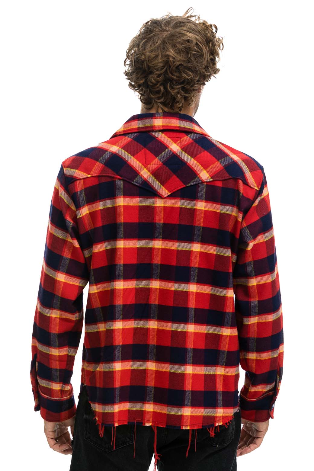 PLAID FLANNEL WESTERN SHIRT - RUGBY PLAID - Image 6