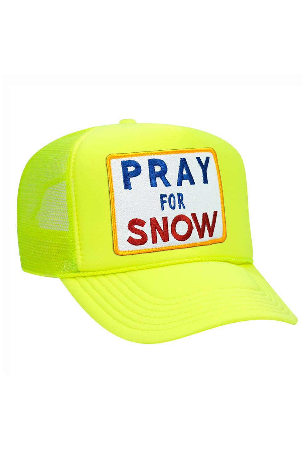 PRAY FOR SNOW VINTAGE TRUCKER HAT - Image 2