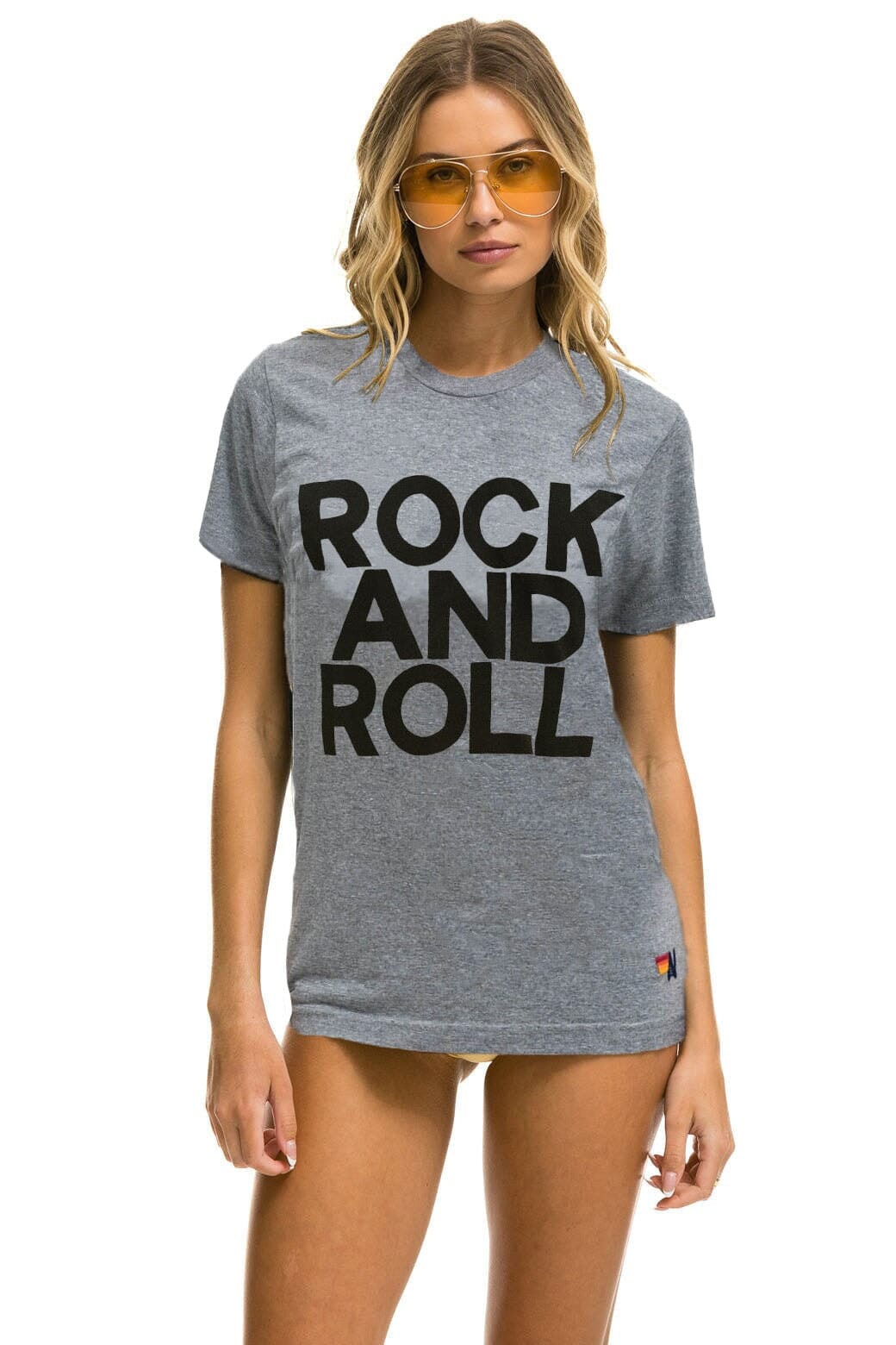 ROCK AND ROLL TEE - HEATHER GREY - Image 2