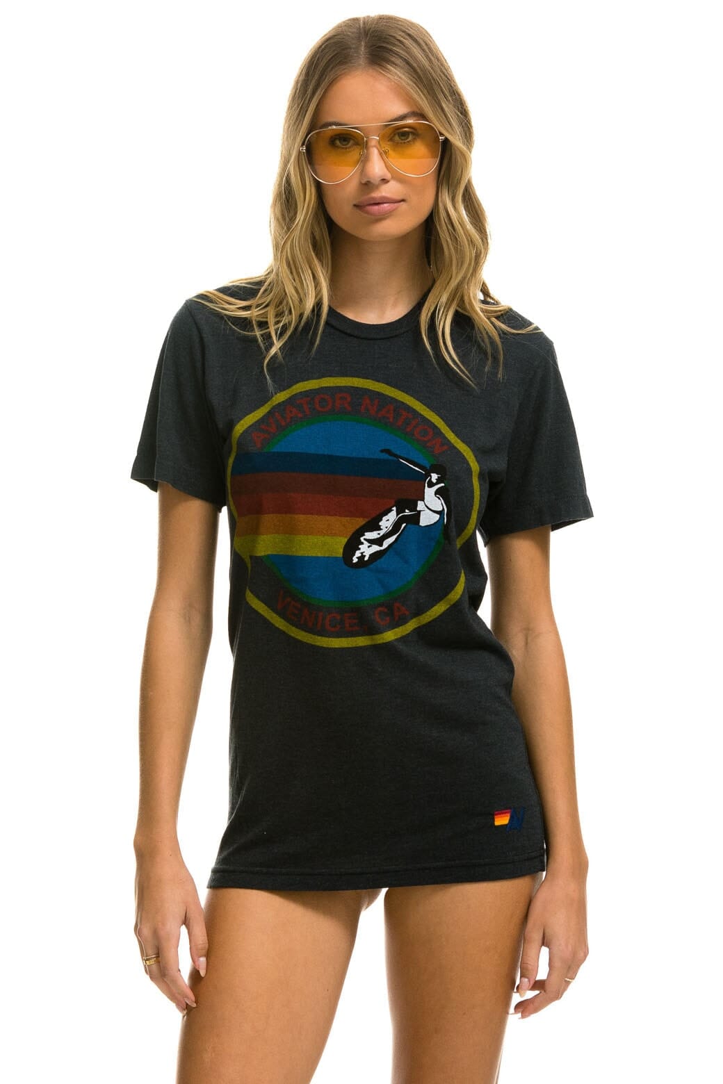 SIGNATURE VENICE TEE - CHARCOAL - Image 2