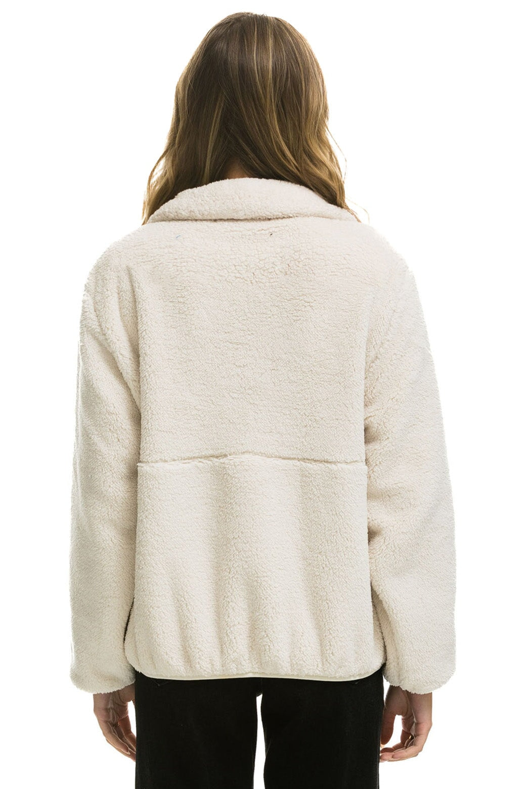 TEDDY APRES HALF ZIP JACKET - VINTAGE WHITE - Image 2
