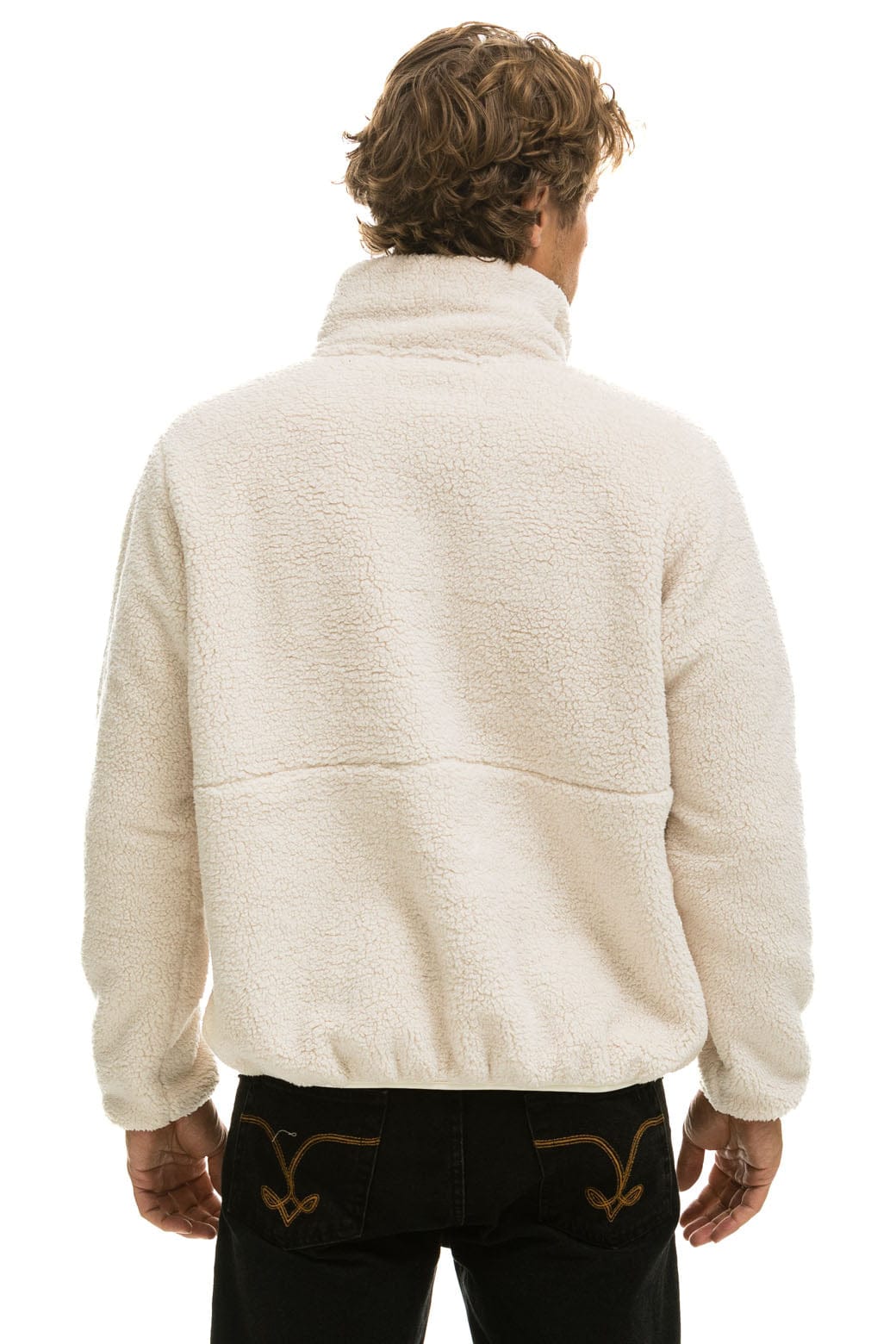TEDDY UNISEX HALF ZIP JACKET - VINTAGE WHITE - Image 9