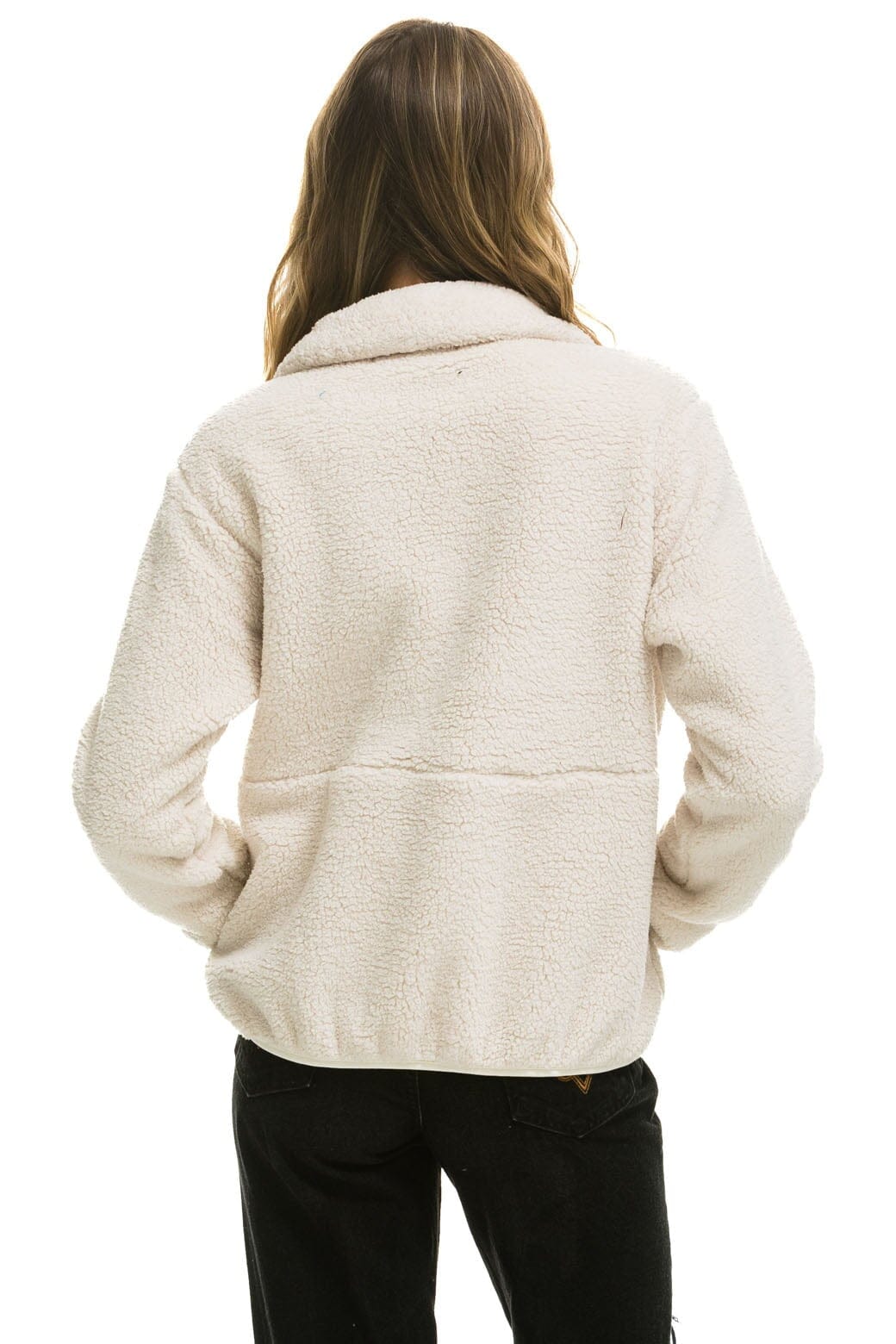 TEDDY UNISEX HALF ZIP JACKET - VINTAGE WHITE - Image 8