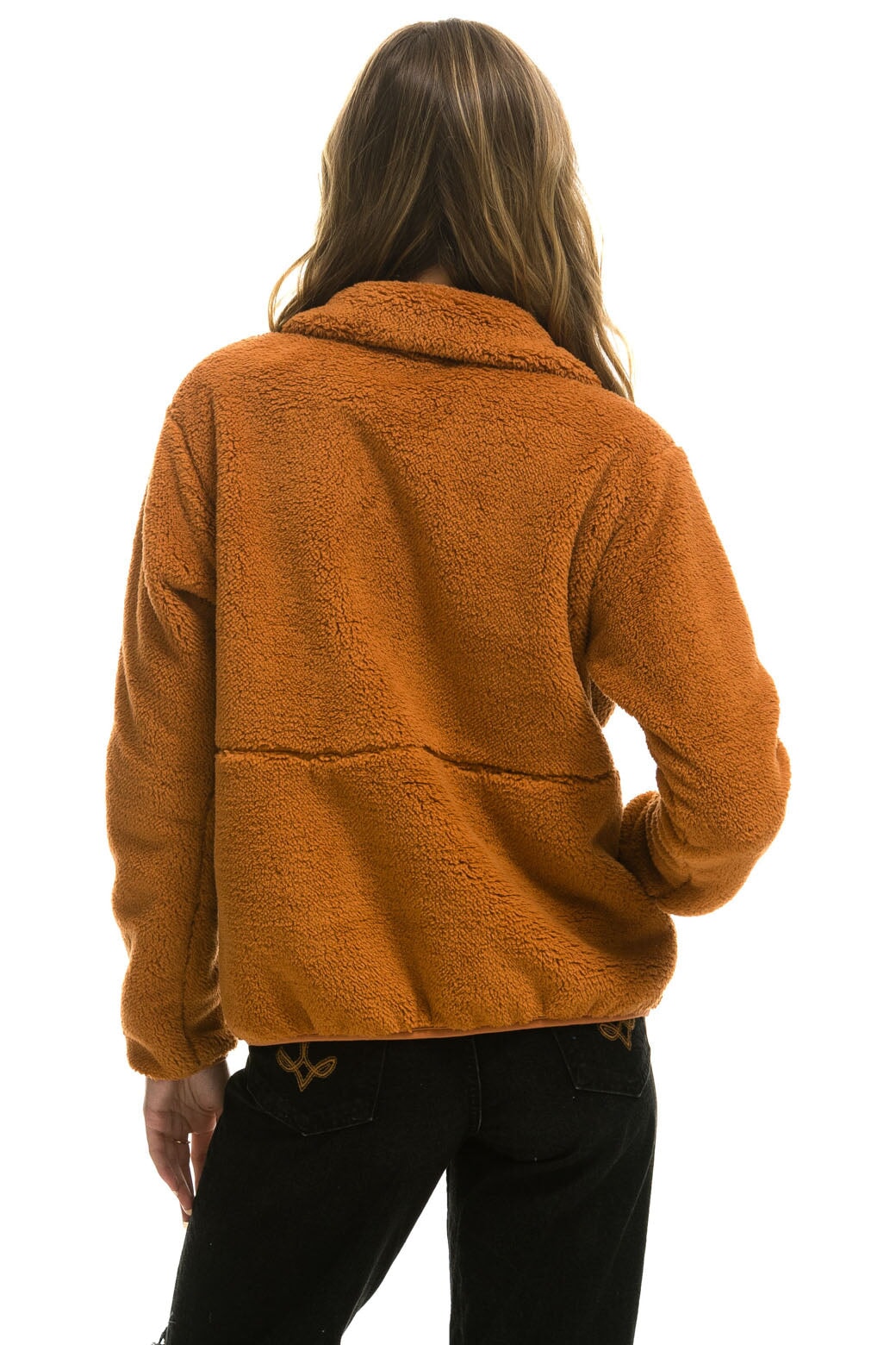 TEDDY UNISEX HALF ZIP JACKET - WHISKEY - Image 9