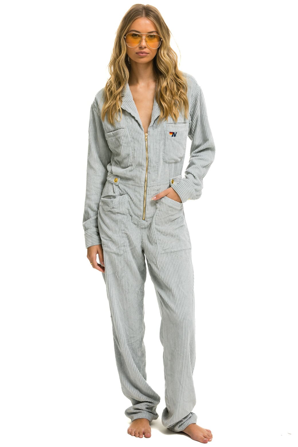 UNISEX CORDUROY FLIGHT SUIT - CLOUD - Image 3