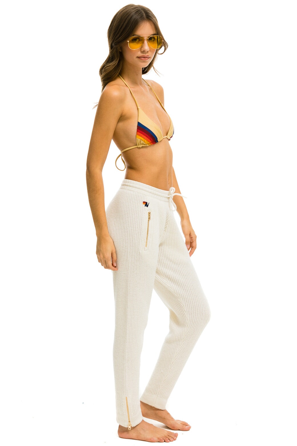 VINTAGE CABIN CASHMERE SWEATER PANT - VINTAGE WHITE - Image 4