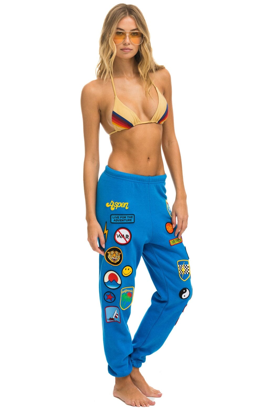 VINTAGE PATCH SWEATPANTS - OCEAN - Image 2