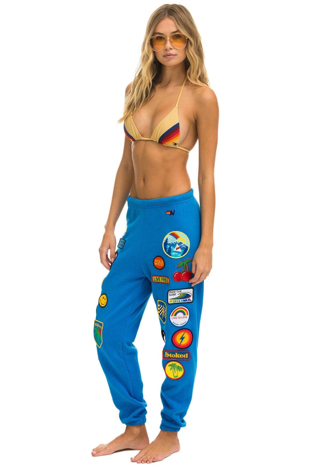 VINTAGE PATCH SWEATPANTS - OCEAN - Image 4