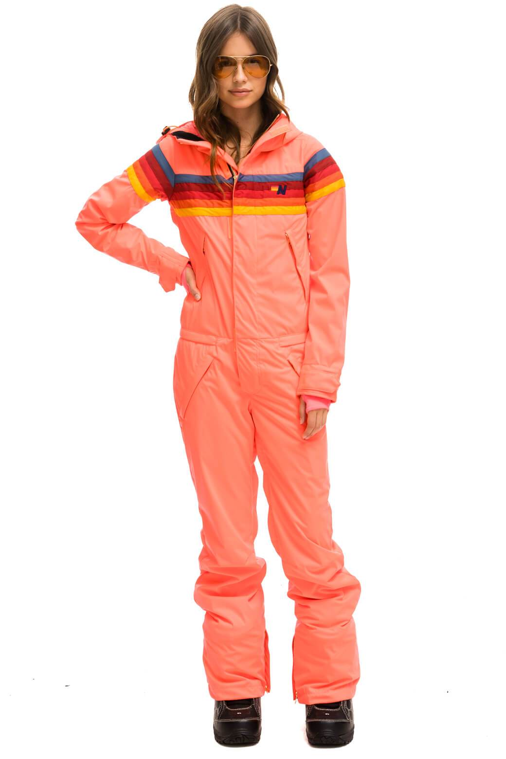 WOMEN'S 3 LAYER POWDER SUIT - NEON FLAMINGO - Image 3