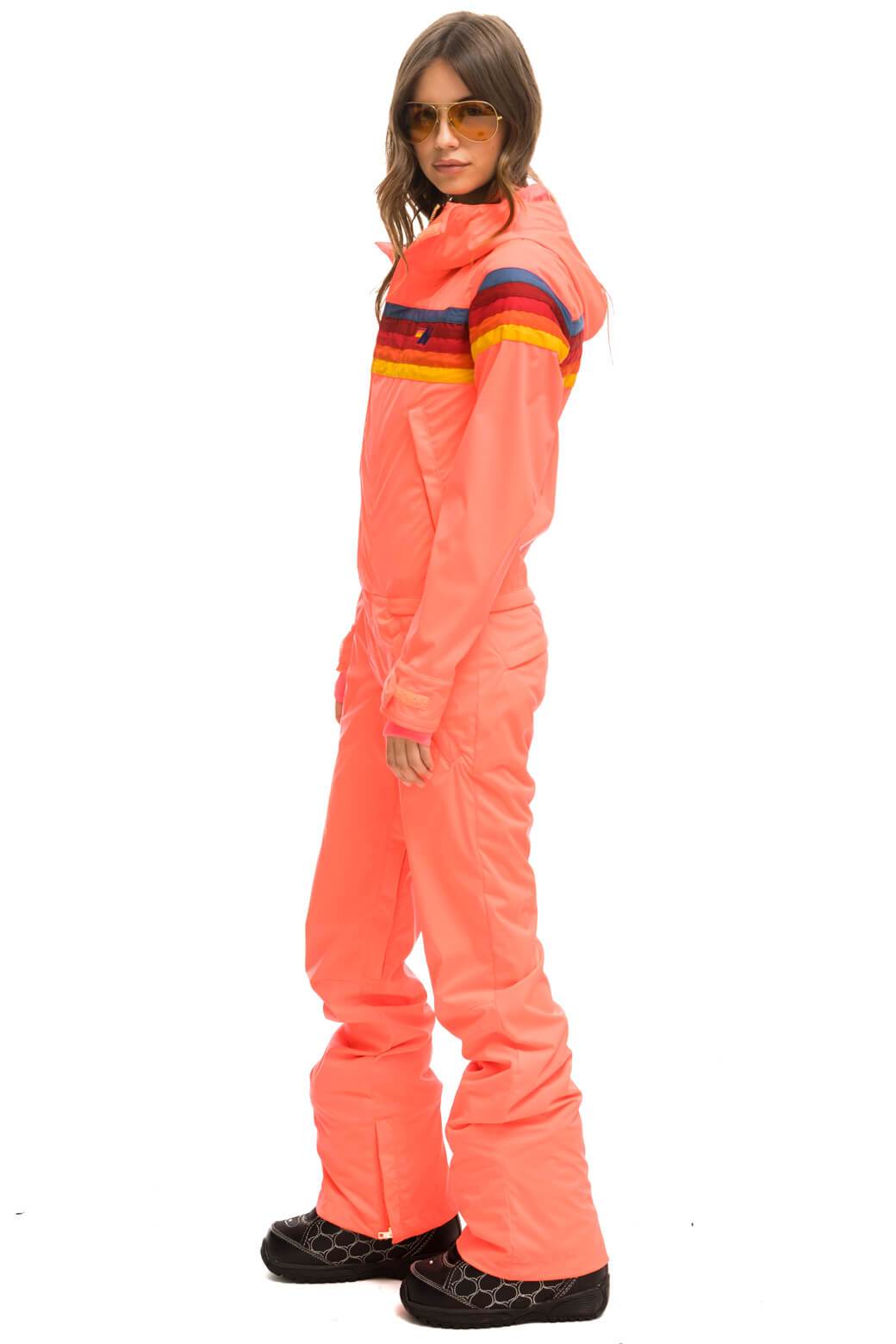 WOMEN'S 3 LAYER POWDER SUIT - NEON FLAMINGO - Image 4