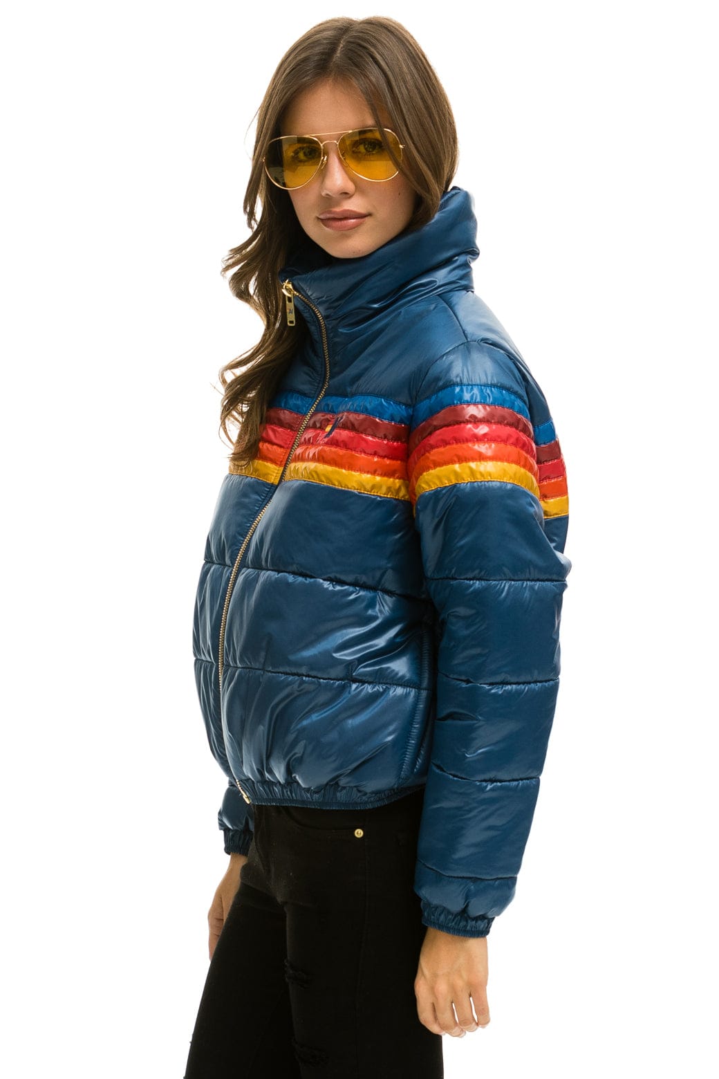 5 STRIPE APRES JACKET - GLOSSY DARK BLUE - Image 3