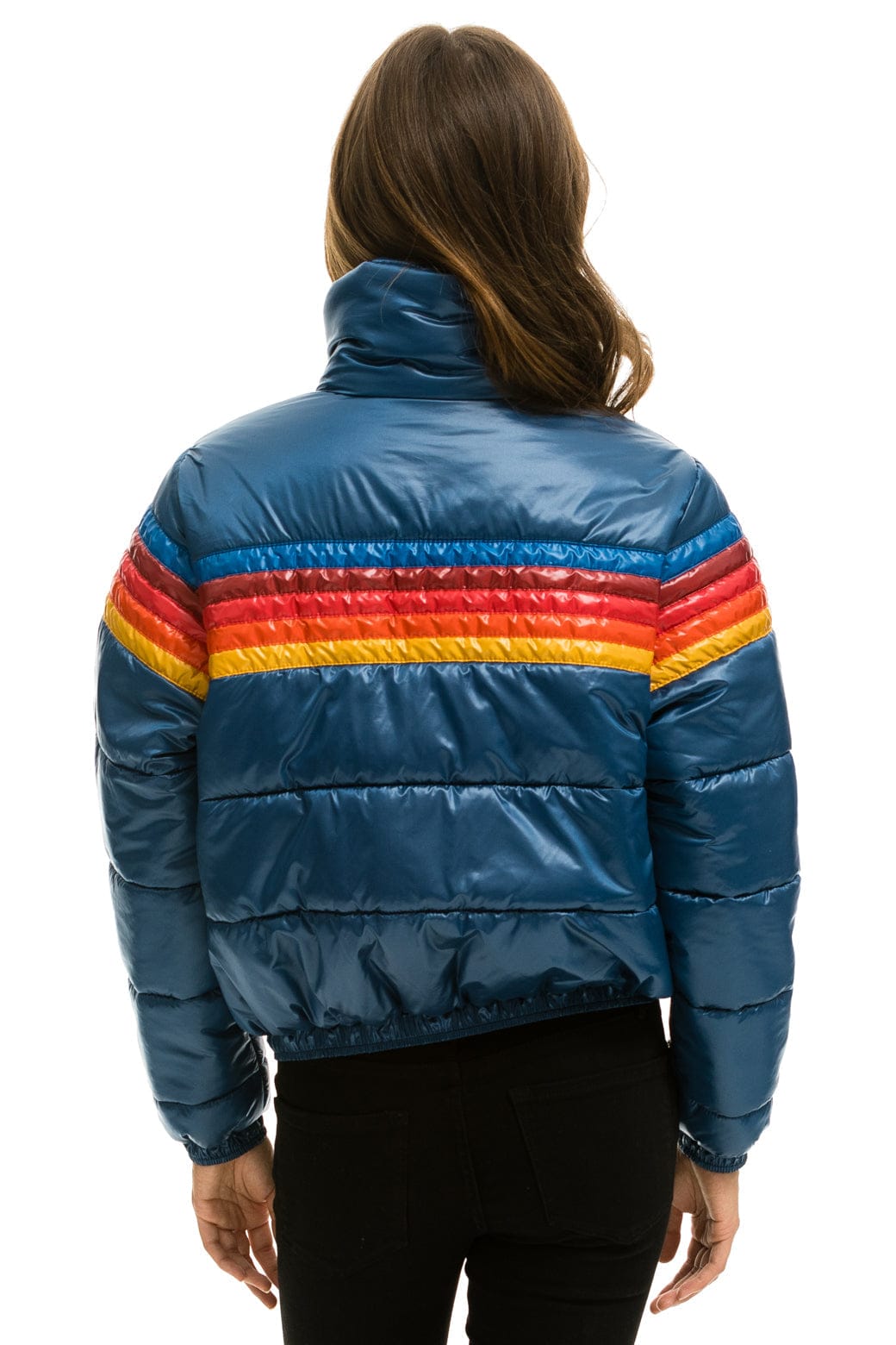 5 STRIPE APRES JACKET - GLOSSY DARK BLUE - Image 5