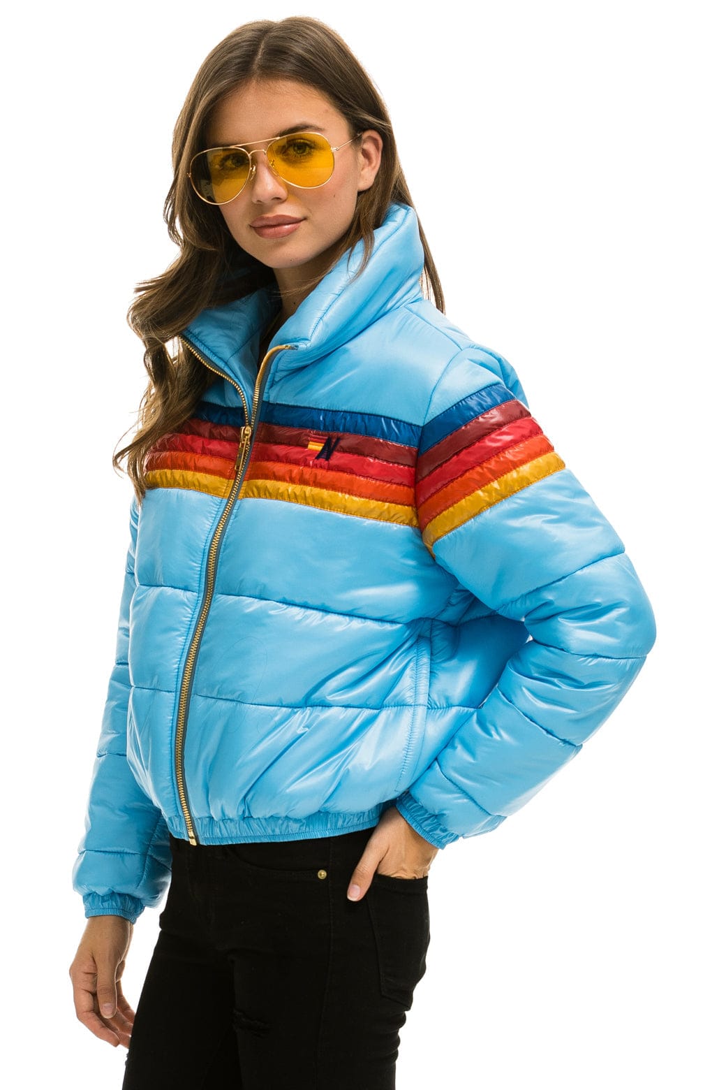 5 STRIPE APRES JACKET - GLOSSY SKY - Image 2