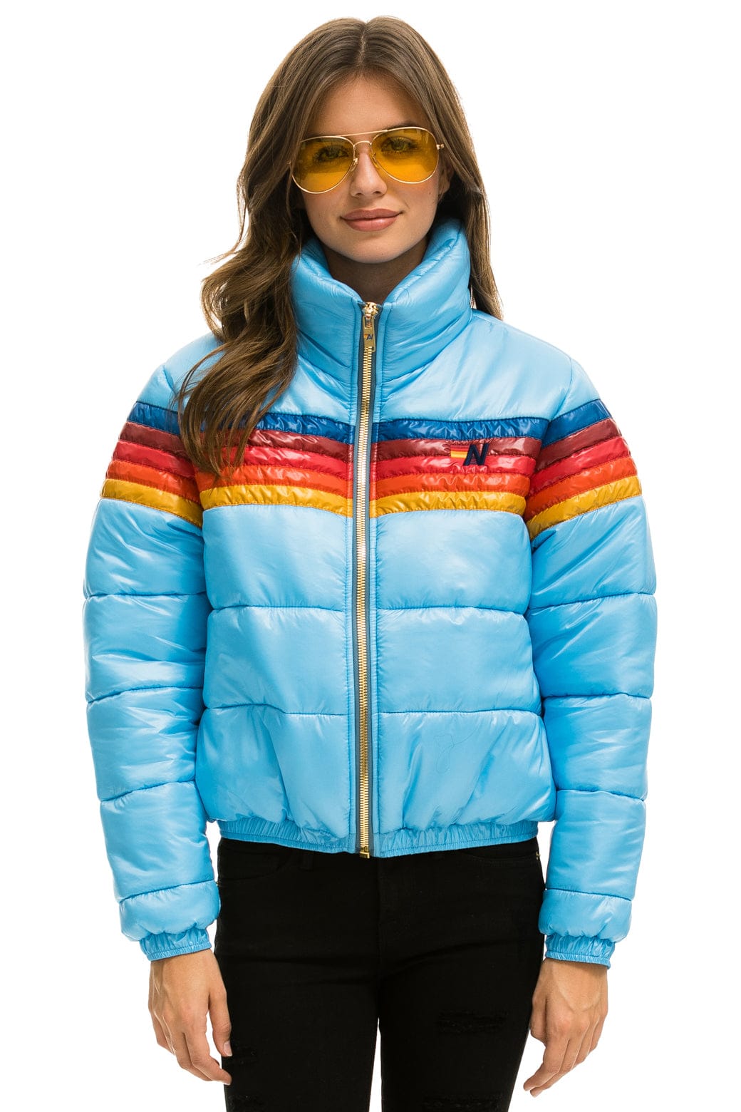 5 STRIPE APRES JACKET - GLOSSY SKY - Image 4