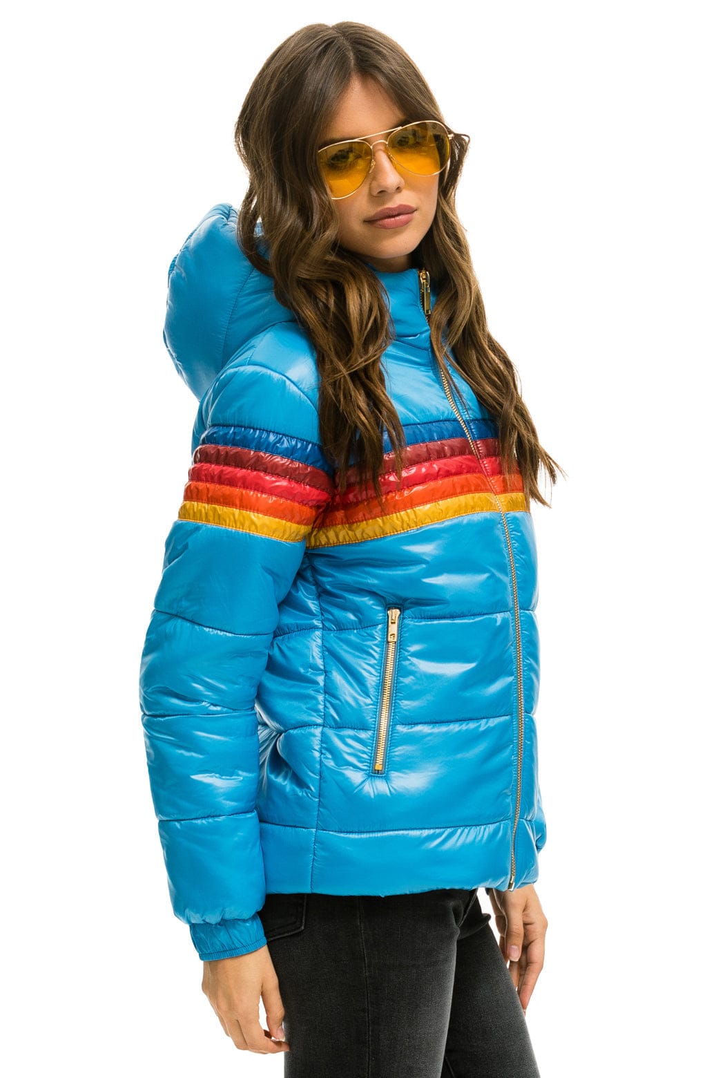 5 STRIPE TREKKER JACKET - GLOSSY OCEAN - Image 5