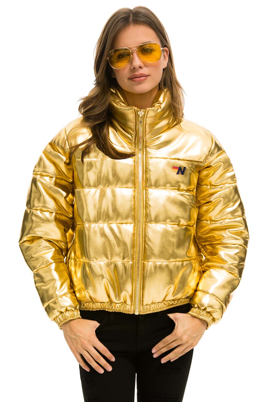 BOLT LUXE APRES PUFFER JACKET - METALLIC GOLD - Image 3
