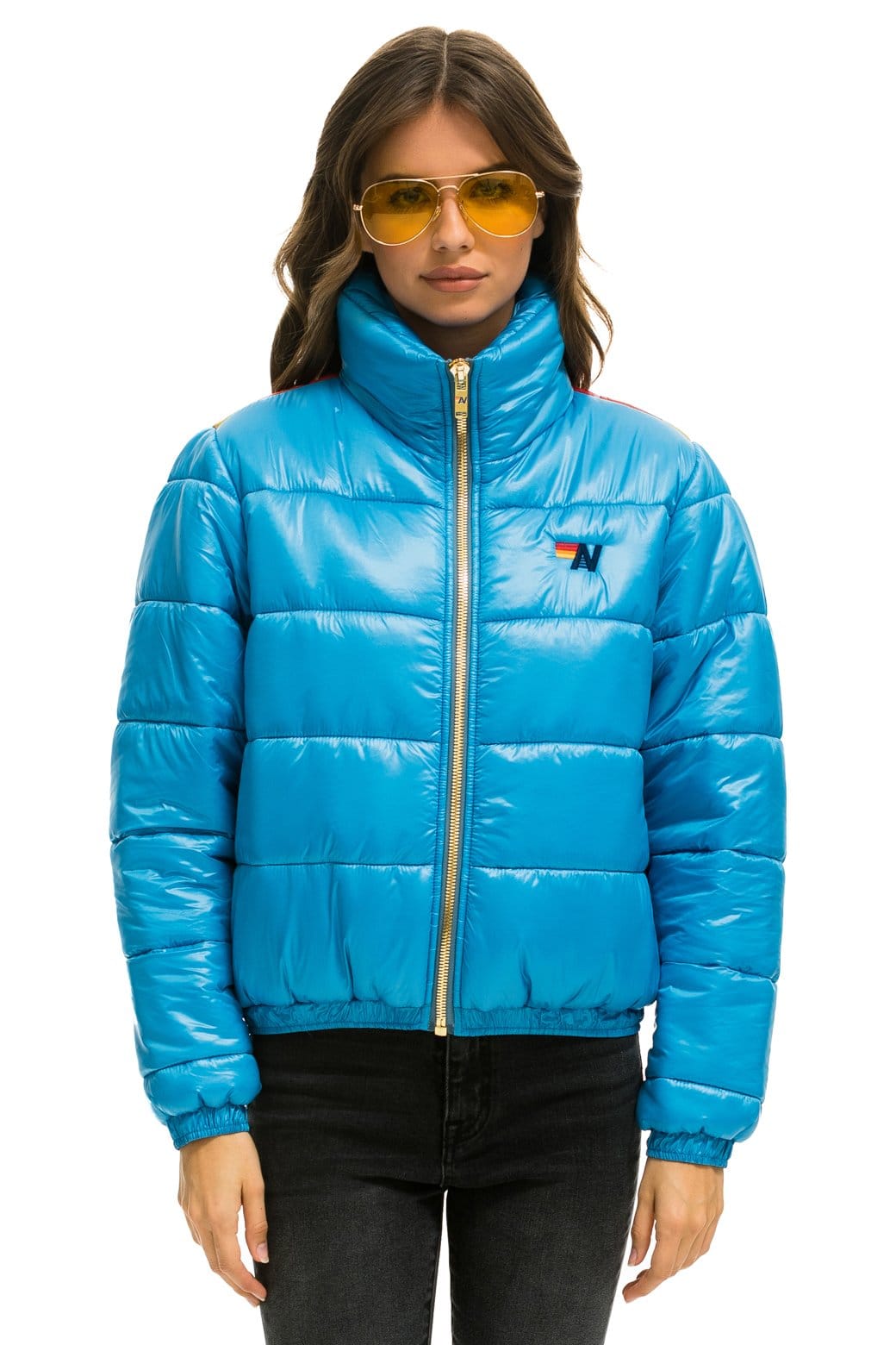 SUNBURST APRES PUFFER JACKET - GLOSSY OCEAN - Image 2