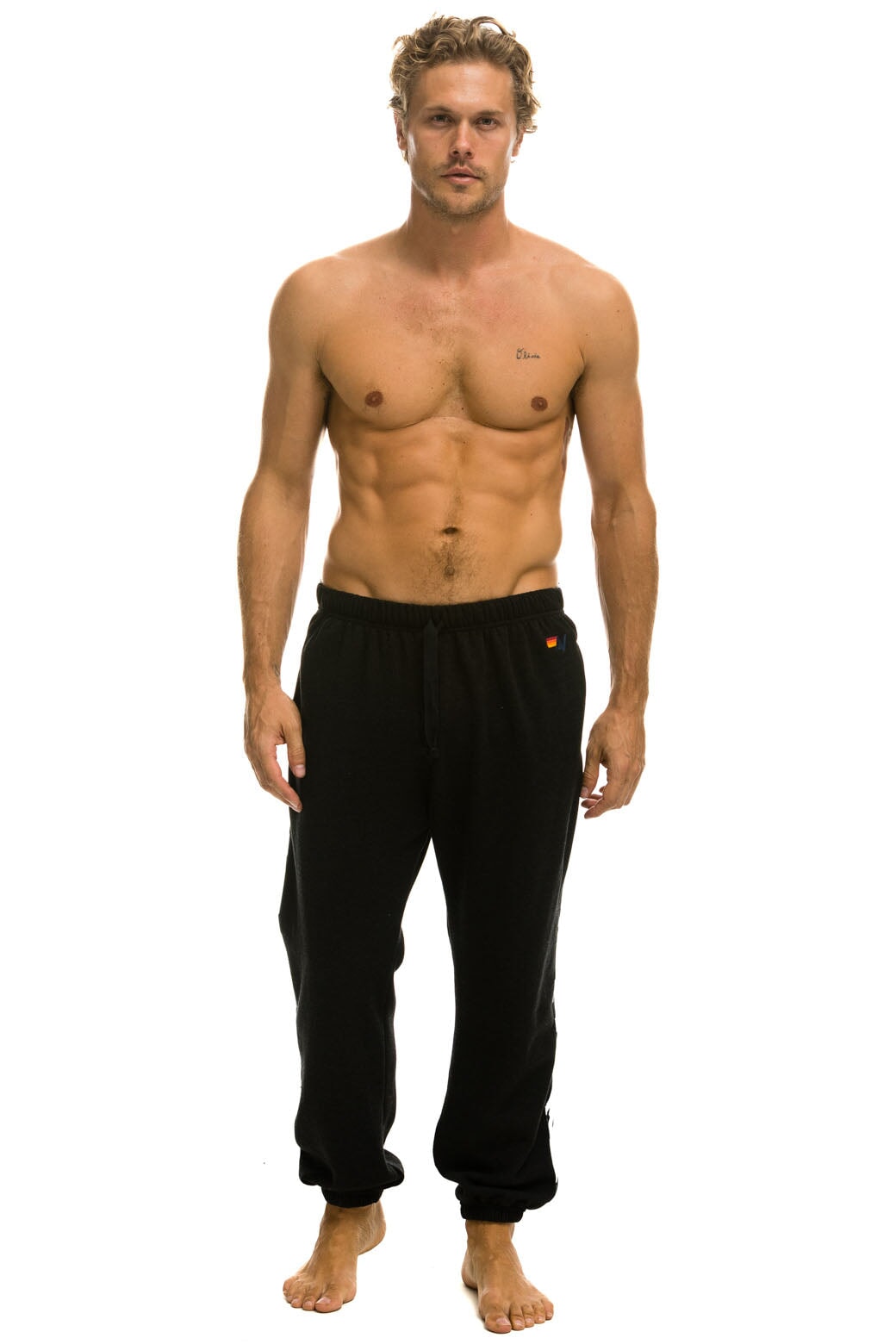 ZEBRA STRIPE SWEATPANTS - BLACK // ZEBRA - Image 2